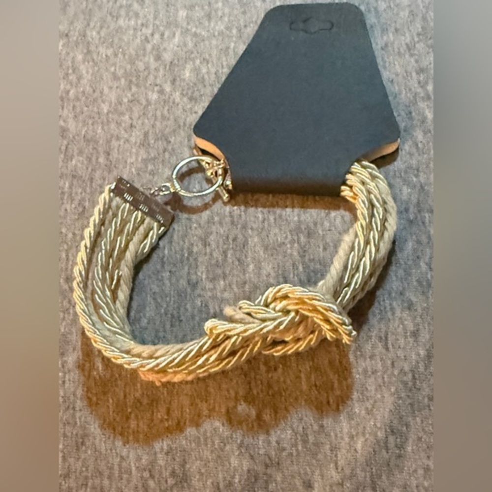 Cotton Rope Twisted Bracelet NWT